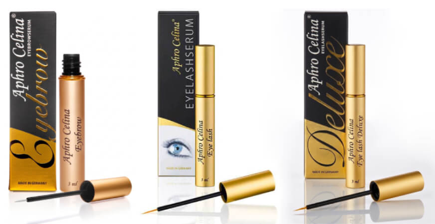 Aphro Celina 3er SET Eyelash + Deluxe + Augenbrauen Serum 3x3ml (9ml)