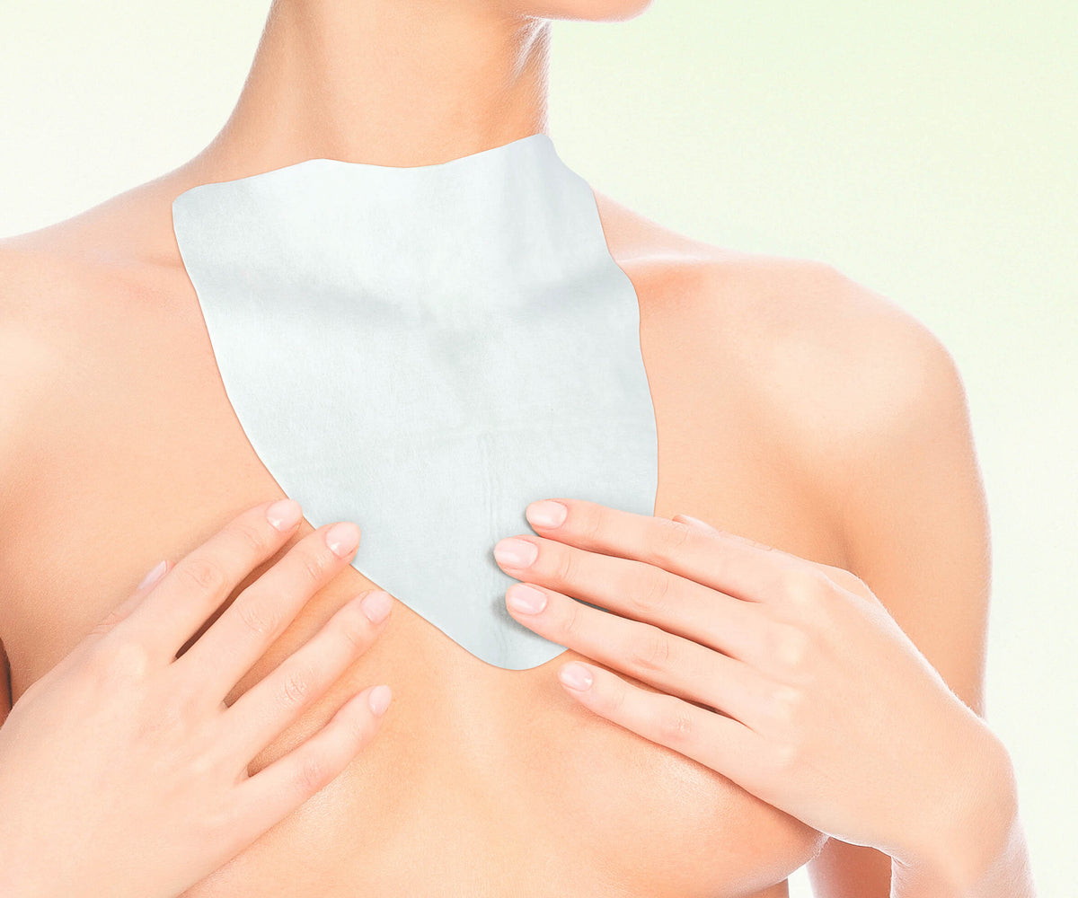 CNC Cosmetic aesthetic world Hydrogel Decolleté Mask 4 Stück | Straffende Gelmaske